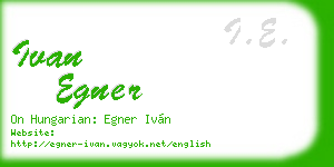 ivan egner business card